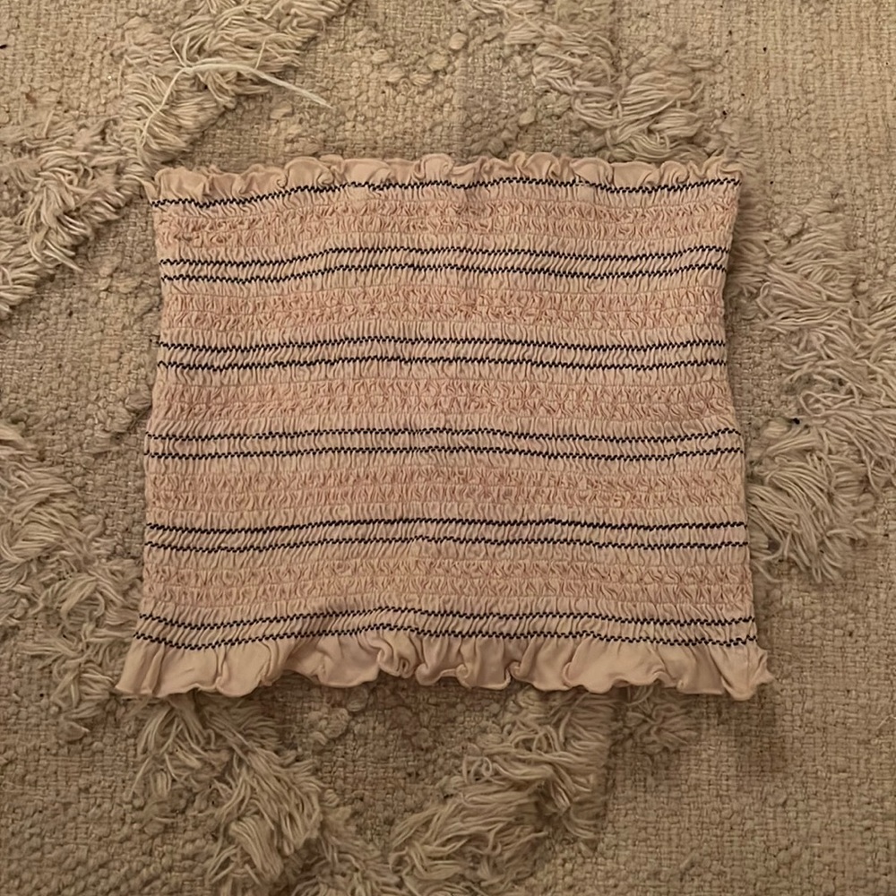 American eagle ruffled tube top